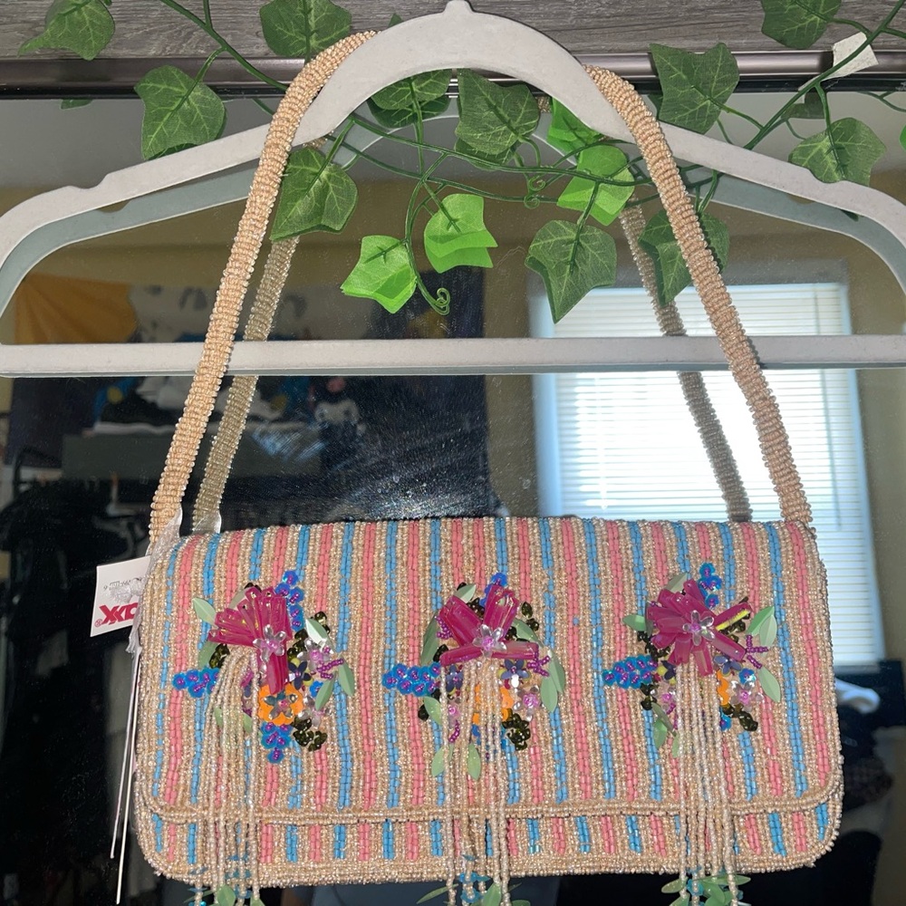 Colorful Beaded Women's Bag